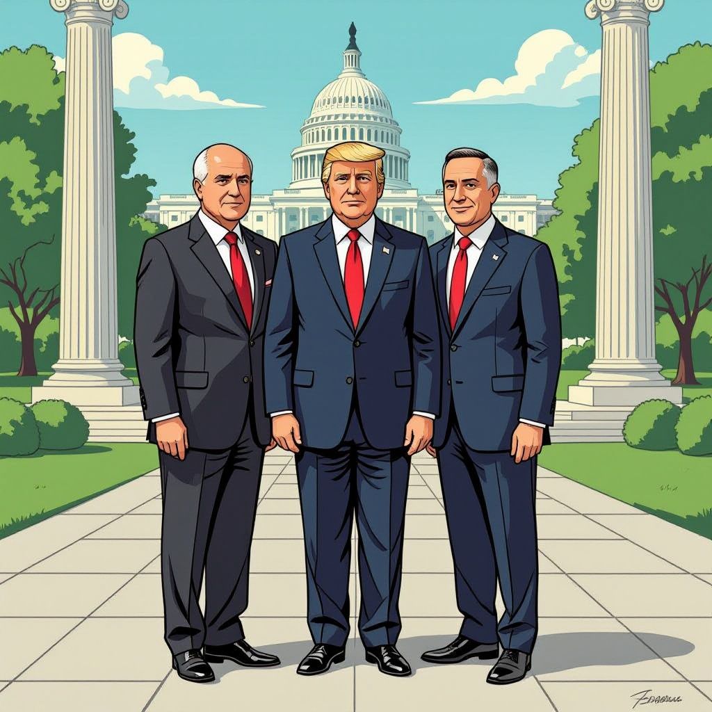 Trump, Zelensky en Netanyahu herdenken samen senator Lindsey Graham.