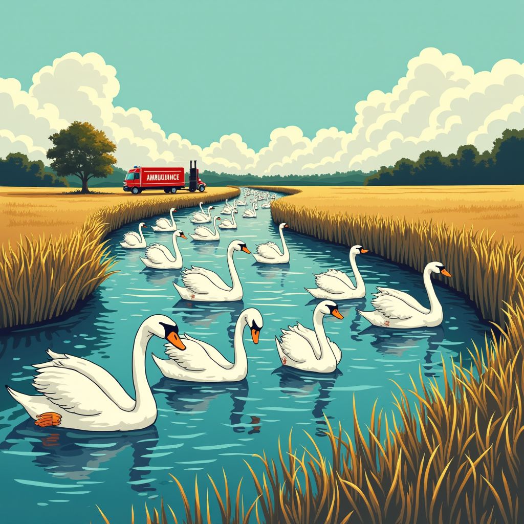 Vogelgriep doodt 25 zwanen in polder tussen A4 en Zoetermeer