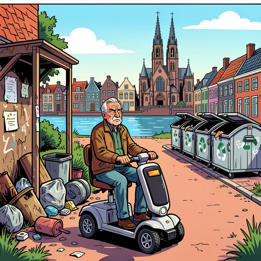 79-jarige Dordtenaar krijgt boete van €181 omdat hij zijn afval niet bij nieuwe containers kan dumpen