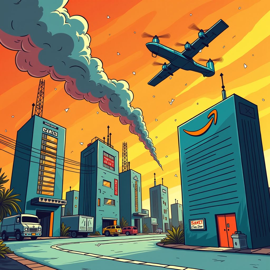 Iraanse drones leggen Amazon-datacenters plat in de VAE