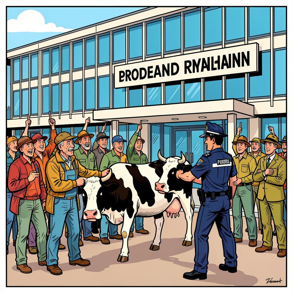 Boeren brengen vandaag een koe mee naar het Gelderse provinciehuis om te protesteren tegen de nieuwe stikstofregels.