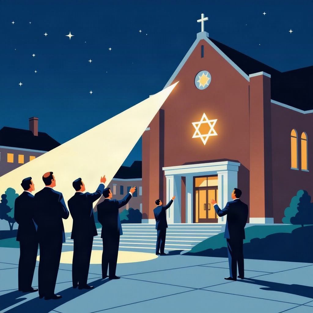 De Rotterdamse rechtbank overweegt een nachtelijk bezoek aan de synagoge om zelf joodse symbolen in het donker te zoeken.
