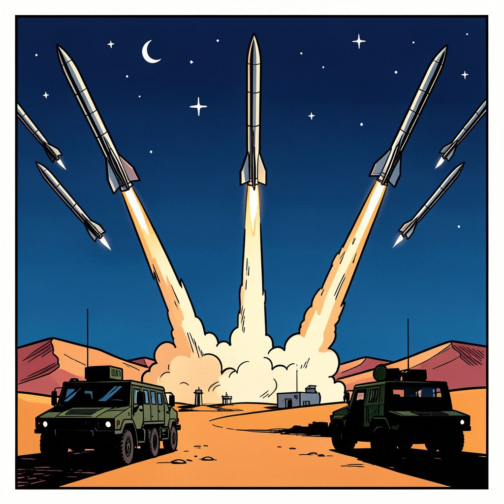 De tijdelijke vrede is voorbij na een Iraanse verrassingsaanval met raketten op Amerikaanse bases.