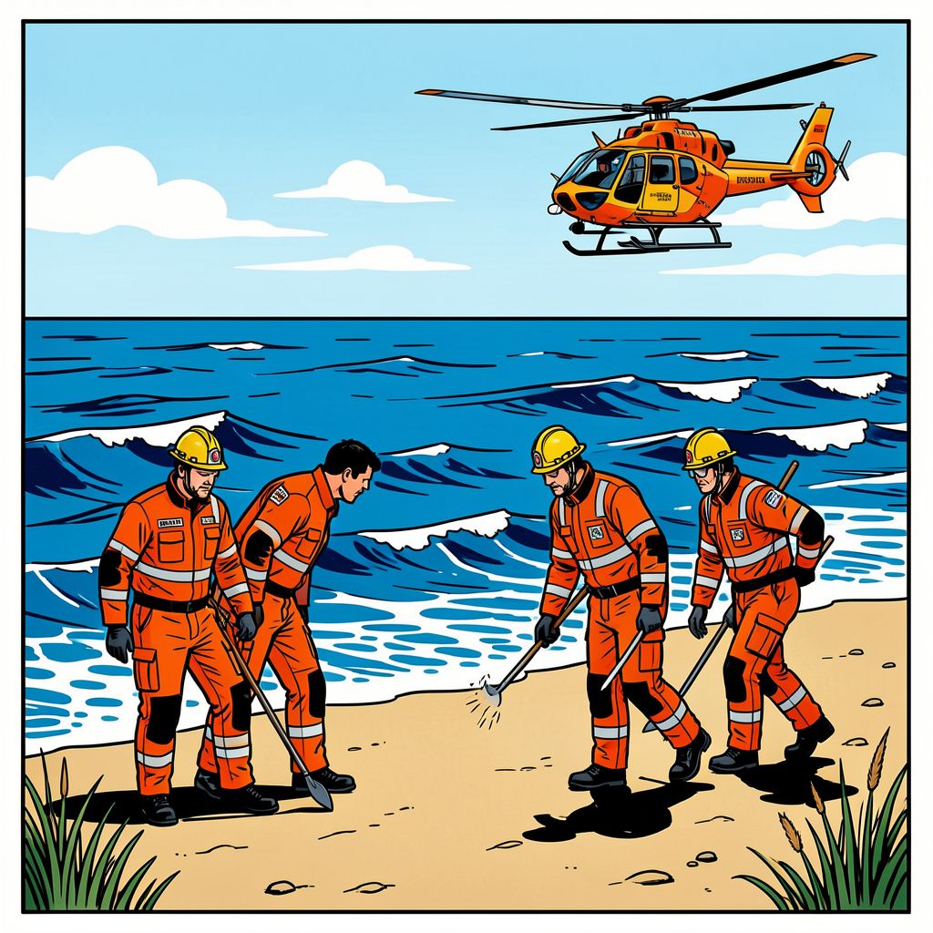 Hulpdiensten zoeken vandaag verder naar vermiste zwemmer na drama in Callantsoog.