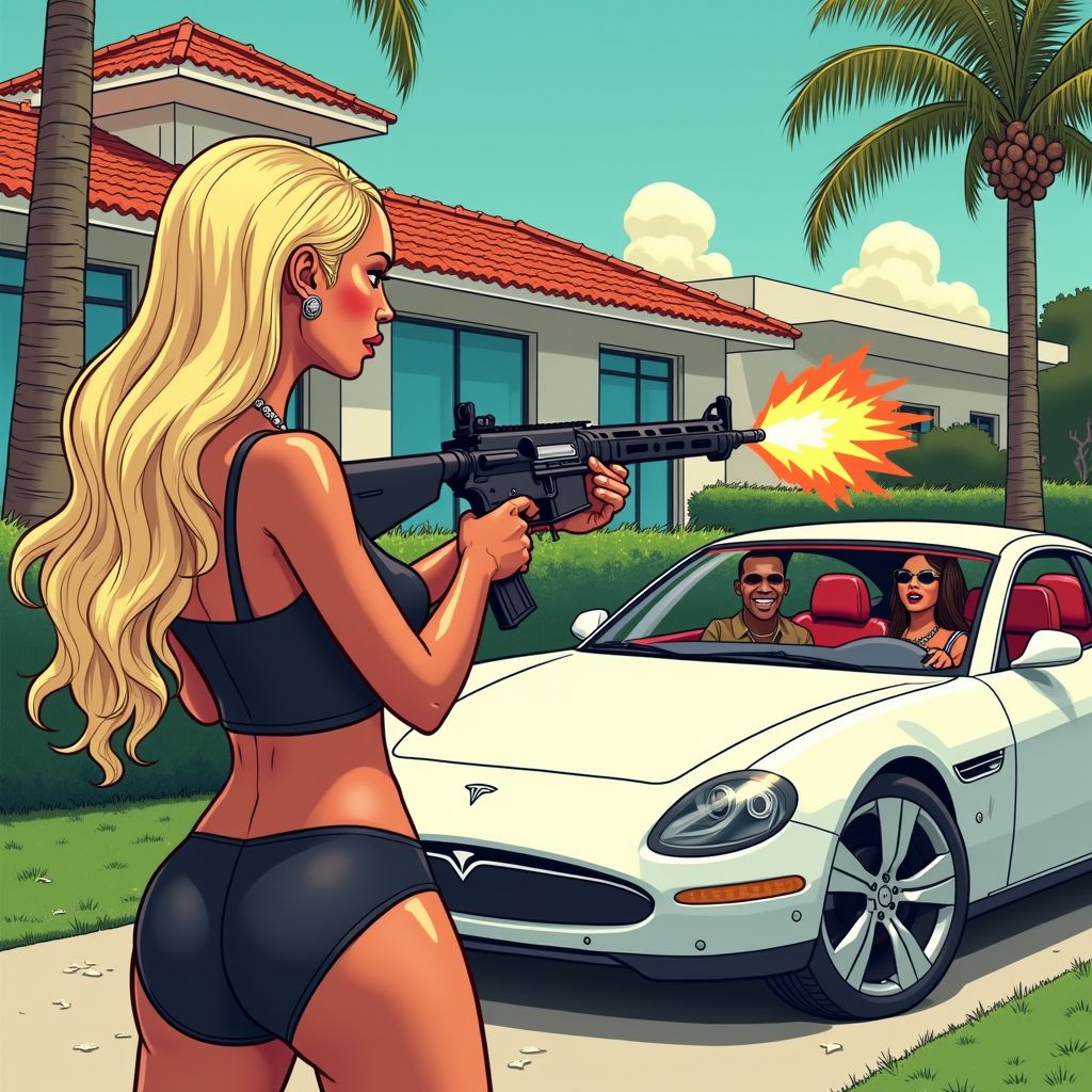 Vrouw schiet met AR-15 geweer op Rihanna's huis terwijl zangeres binnen is met haar gezin