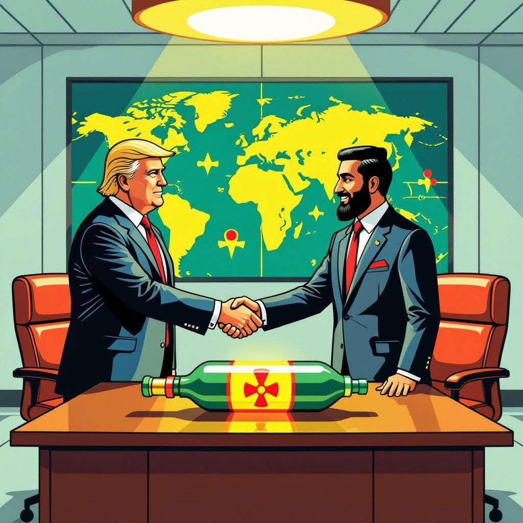 Trump keurt nucleair pact met Saoedi-Arabië goed zonder strenge inspecties.