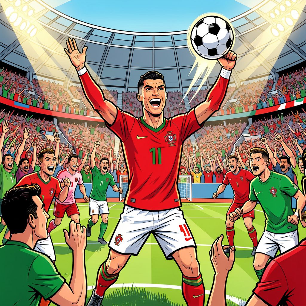 ronaldo scoort geschiedenis: niemand deed het ooit voor hem op zes wk's