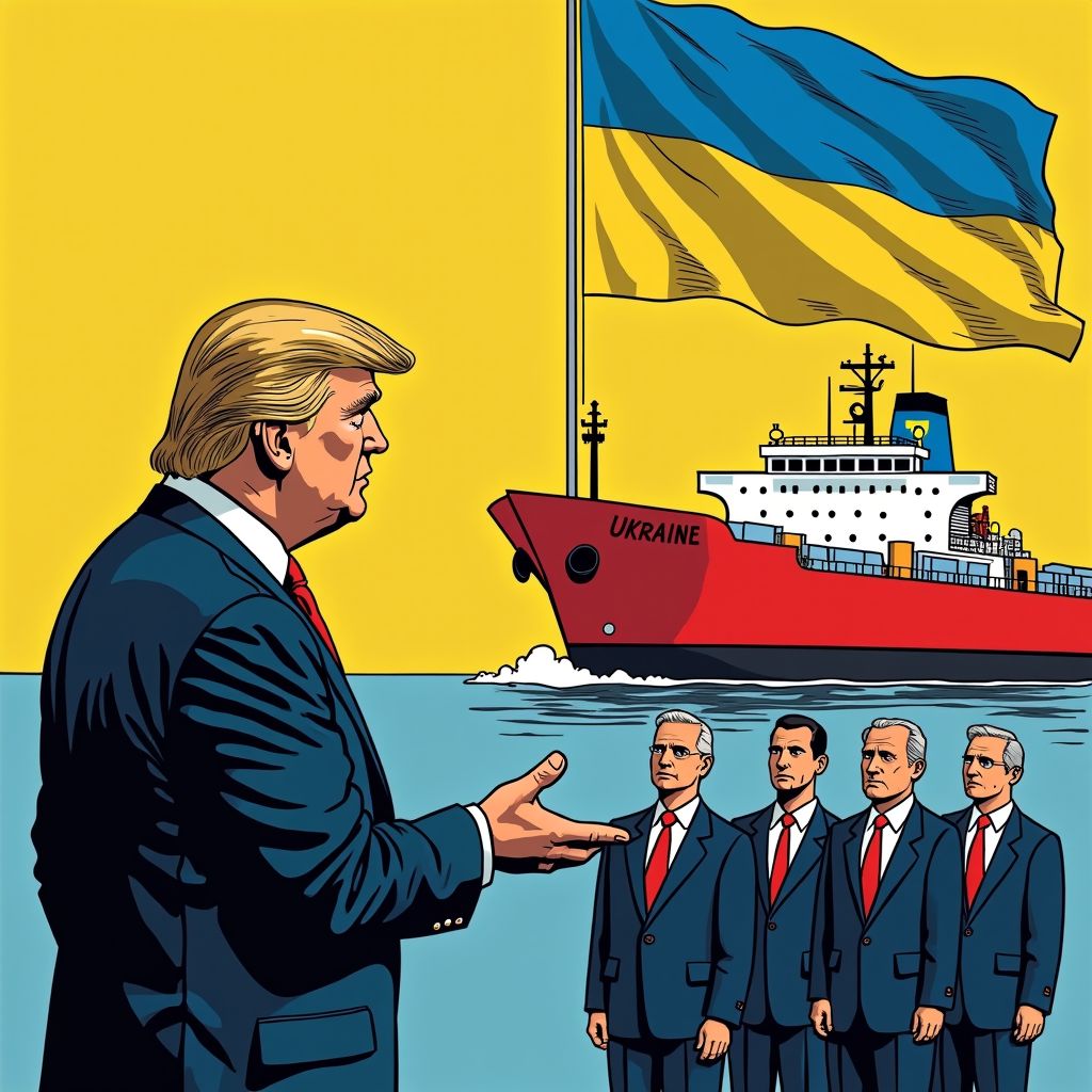 Trump koppelt Oekraïne-steun aan Europese hulp bij straat van Hormuz