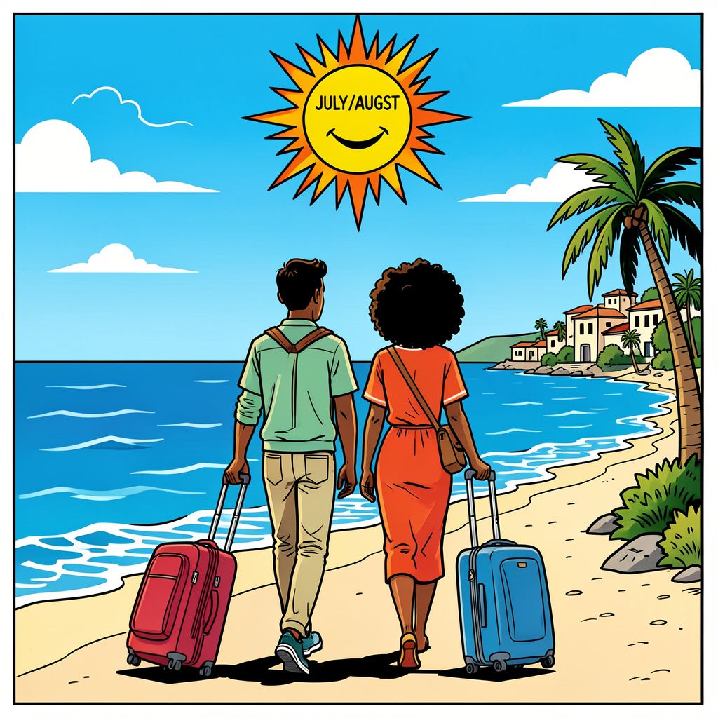 We vluchten massaal voor de zinderende zomerhitte en vieren vakantie in september.