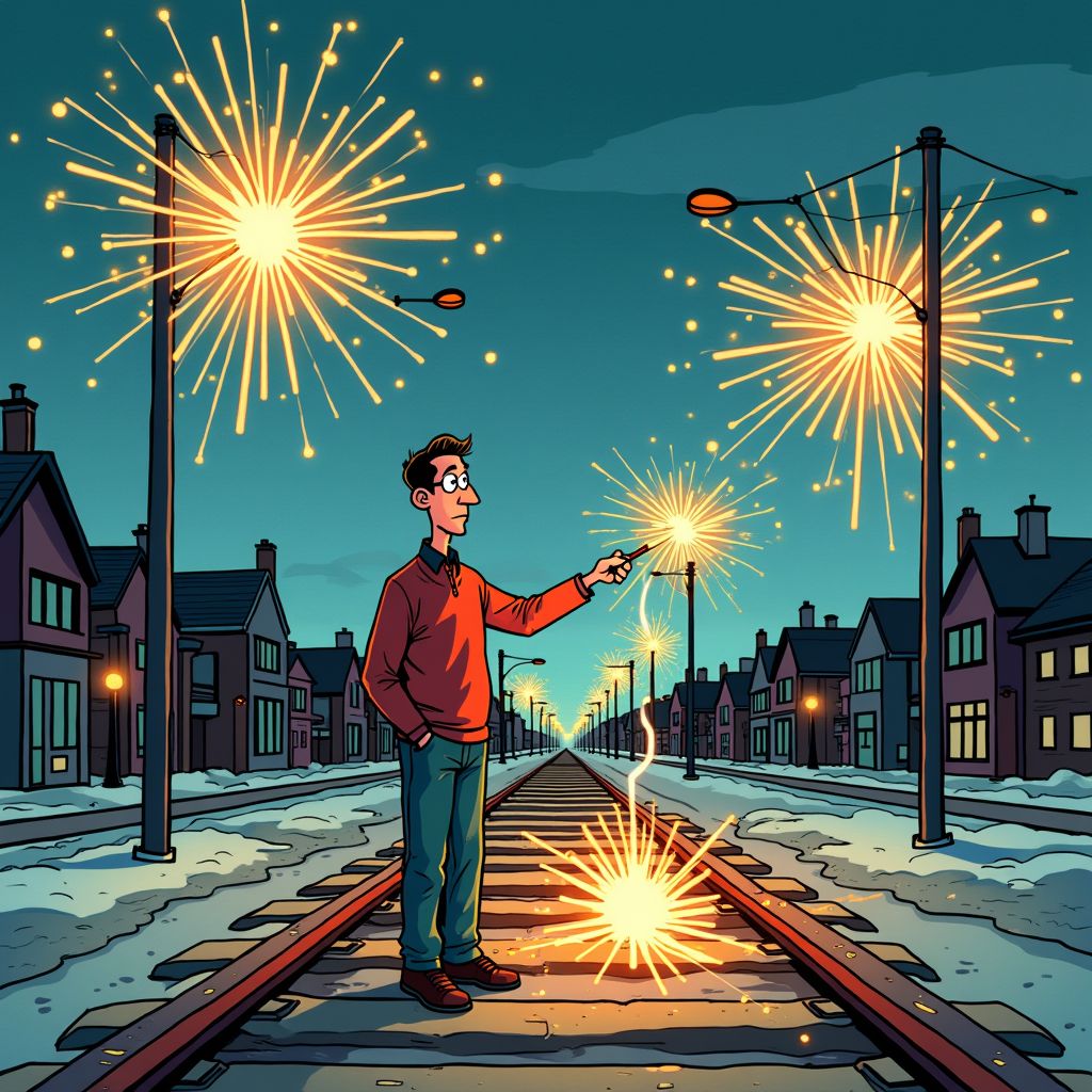 Een vader herdenkt zijn zoon met vuurwerk op exact dezelfde plek waar Jack stierf