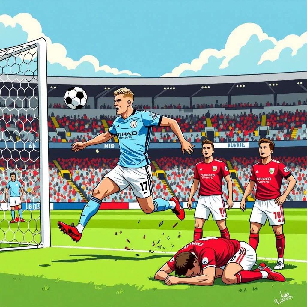 Haaland schiet City naar koppositie terwijl Nederlandse duo met Burnley degradeert