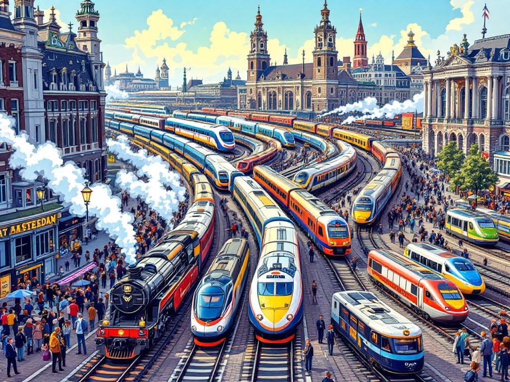Nederlandse Spoorwegen onthullen 175 jaar spoorweghistorie met spectaculaire treinenparade